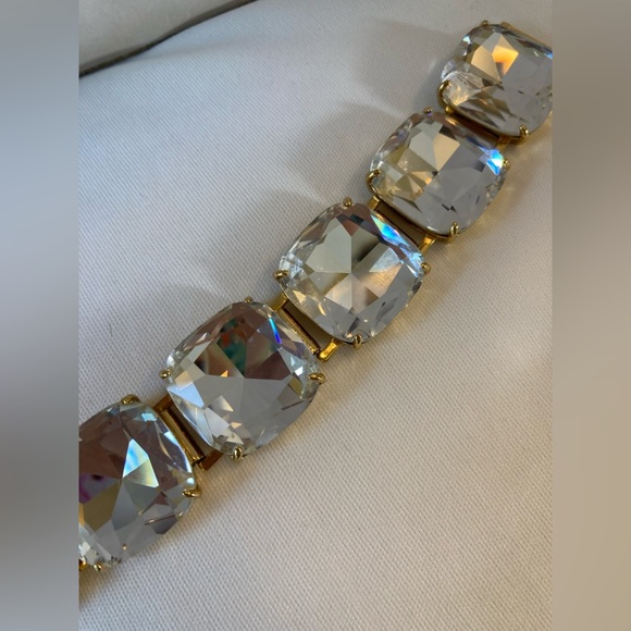 Kate Spade Large Brilliant Square Crystals Bling Bracelet - Picture 3 of 13